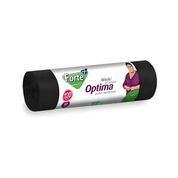 Forte+WNS worki na śmieci 120L, 10 sztuk, LDPE Optima – pojemne i trwałe do dużych odpadów