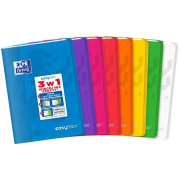 Zeszyt Oxford Easybook w linię format A5 60 kartek zestaw 8 sztuk