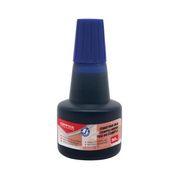 Tusz do pieczątek OFFICE PRODUCTS niebieski 30ml do poduszek atramentowych