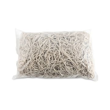 Gumki recepturki OFFICE PRODUCTS białe średnica 80mm grubość 1,5x1,5mm 60% kauczuku 1000g zgrzewka
