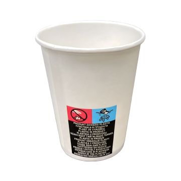 Kubek papierowy 250 ml 100 sztuk bez plastiku