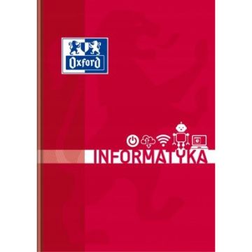 Brulion Oxford A5 80 Kartek Kratka z Marginesem Szyty Informatyka