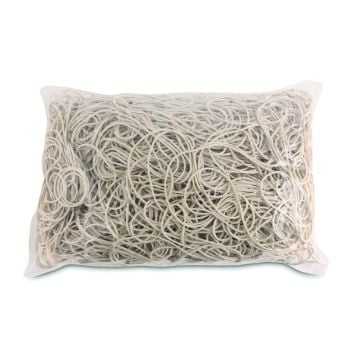 Gumki recepturki OFFICE PRODUCTS białe średnica 100mm grubość 1,3x4mm 60% kauczuku 1000g zgrzewka