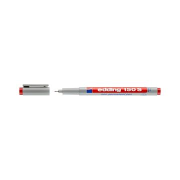 Foliopis zmywalny Edding E-150 S, końcówka 0,3 mm, czerwony