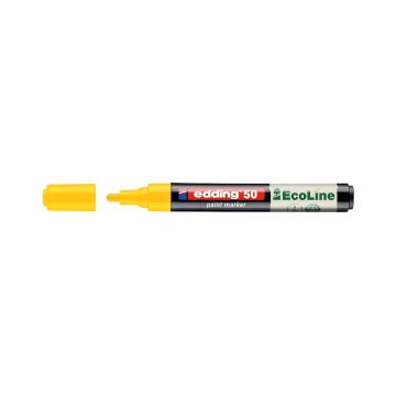 Marker olejowy na bazie wody Edding EcoLine E-50, 2-3 mm, żółty