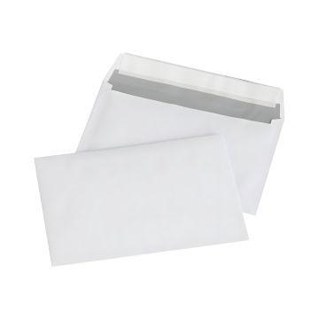 Koperty z taśmą silikonową Office Products C6 białe 80 gsm 1000 sztuk