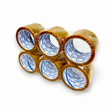 Taśma Pakowa BOPP Solvent Transparentna 72mm 54m 1 Rolka