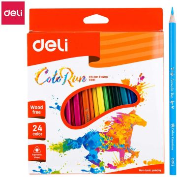 Kredki Ołówkowe Bezdrzewne COLORUN 24 Kolory