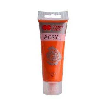 Farba akrylowa pomarańczowa 75 ml - zestaw 4 sztuk