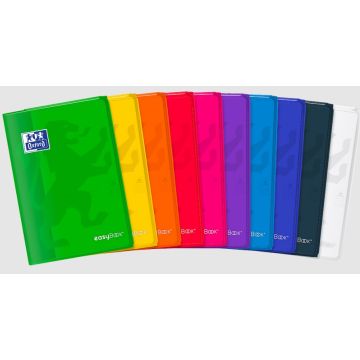 Zeszyt Oxford Easybook w kratkę format B5 60 kartek mix kolorów zestaw 8 sztuk