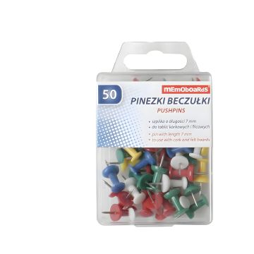 Pinezki do tablic MemoBe beczułki 50 sztuk