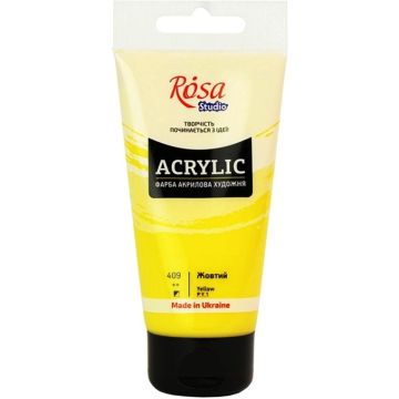 Farba akrylowa Rosa Studio 75ml Żółta 409