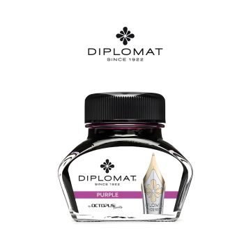 Atrament do piór wiecznych DIPLOMAT w kałamarzu 30 ml fioletowy
