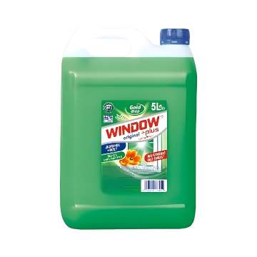Window Płyn do Szyb i Luster 5l Zielony z Octem – Silny Płyn do Czyszczenia Szkła i Powierzchni Ceramicznych