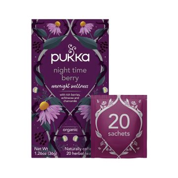 Herbata PUKKA Night Time Berry, 20 kopert