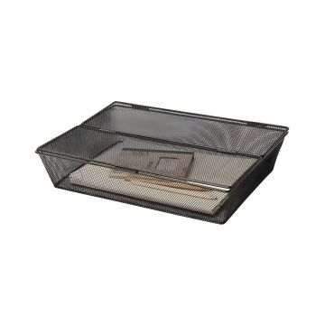 Pojemnik na dokumenty metalowy Q-CONNECT Office Set A4 zamykany czarny