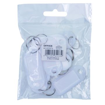 Zawieszki Na Klucze Office Products, 50X20Mm, 10Szt., Białe