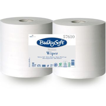 Czyściwo Papierowe BulkySoft Premium Dwuwarstwowe Celuloza 300m Białe 2 sztuki