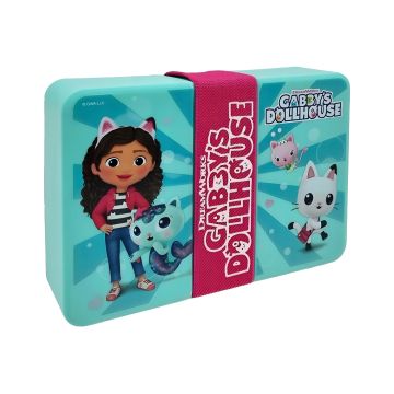 Lunchbox dla dzieci Gabby Dollhouse zamykany pojemnik na śniadanie