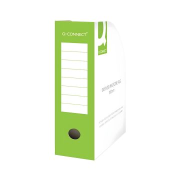 Pojemnik na dokumenty Q-CONNECT kartonowy otwarty A4 100 mm zielony
