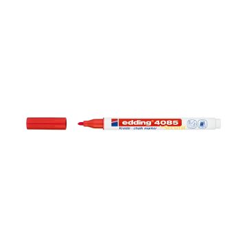 Marker kredowy Edding E-4085, końcówka 1-2 mm, czerwony