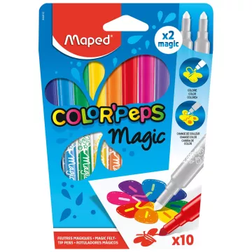 Flamastry Colorpeps Magic Zmieniające Kolory 10 sztuk w etui