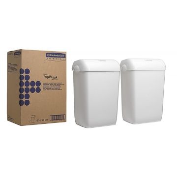 Kosz na Odpady Kimberly-Clark Aquarius Wolnostojący 43l Biały 2 sztuki