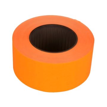 Etykiety do metkownicy 1-rzędowe EMEKO prostok. 21,5x12 pomarańczowe słupek