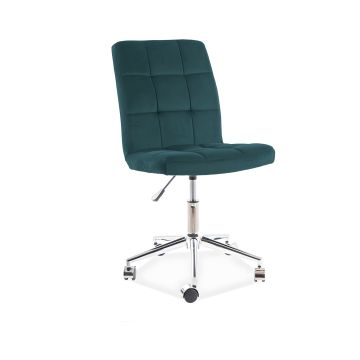 Fotel obrotowy Q 020 Signal, Velvet ciemnozielony, bluvel 78