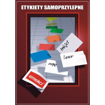 Etykiety samoprzylepne EMEKO 210x297mm, 100 arkuszy foliowane opakowanie