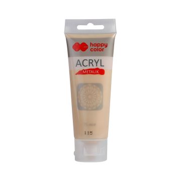 Farba akrylowa metaliczna jasne złoto, pojemność 75 ml