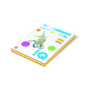 Papier Ksero IQ Color A4 80 g neon 4x25 arkuszy