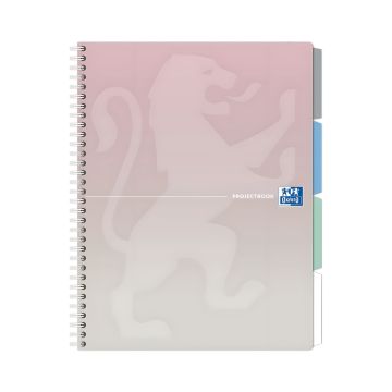 Kołozeszyt Oxford Projectbook dwuspiralny B5 80 kartek w kratkę pastelowy zestaw 5 szt.