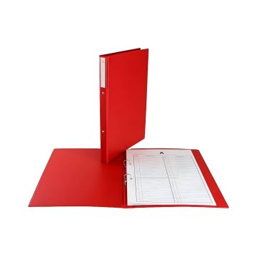 Teczka akt osobowych A4 PVC Biurfol 2 ringi czerwona