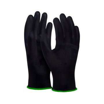 Rękawice ochronne DONAU SAFETY PU Black kat. II rozmiar 11 czarne