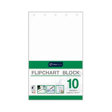 Blok do flipchartów Interdruk 10 arkuszy, gładki, 640X1000mm