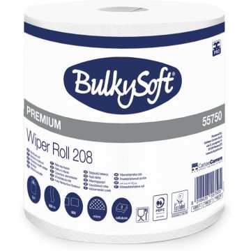 Czyściwo papierowe BulkySoft Classic 2 warstwy 208m celuloza białe