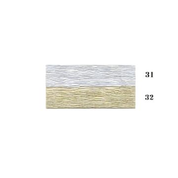 Bibuła dekoracyjna srebrna arkusz 50x200 cm zestaw 10 sztuk