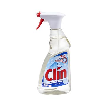 Płyn do mycia szyb CLIN Antypara z pompką 500ml do gastronomii i biur