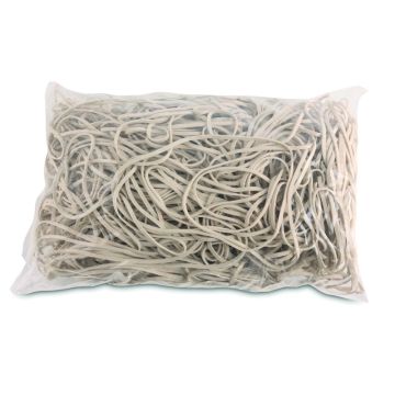 Gumki recepturki OFFICE PRODUCTS średnica 140mm grubość 1,5x4mm 60% kauczuku 1000g zgrzewka białe