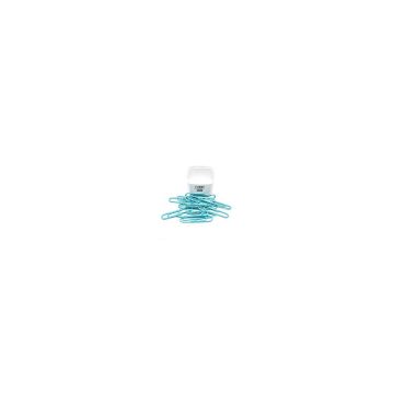 Spinacze do papieru MAS Cubbie 50 mm turkusowe 15 sztuk