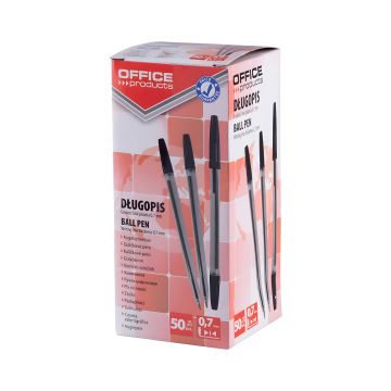 Długopis Office Products 1,0 mm czarny do biura i firmy