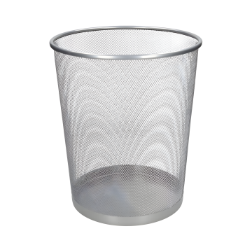 Kosz Biurowy Silver 27cm – Minimalistyczny Styl