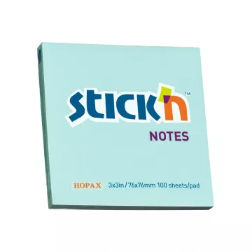 Notes Samoprzylepny Pastelowy Niebieski 76x76 mm 100 Kartek