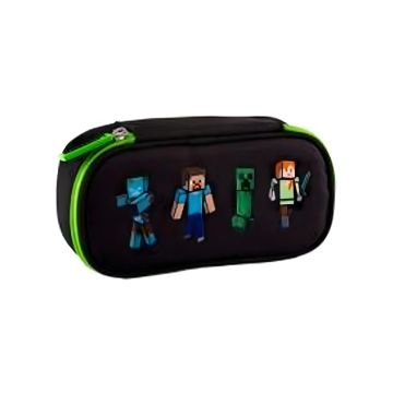 Piórnik szkolny Minecraft AC6 zamykany na zamek błyskawiczny