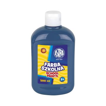 Farba plakatowa Astra ciemnoniebieska 500 ml