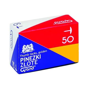 Pinezki złote GRAND G50 50 sztuk