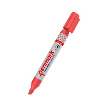 Penmark Marker permanentny z końcówką ściętą, czerwony