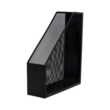 Pojemnik na dokumenty Q-CONNECT Office Set metalowy siatkowy czarny