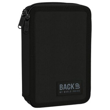 Piórnik Backup 7 dwukomorowy z pełnym wyposażeniem szkolnym